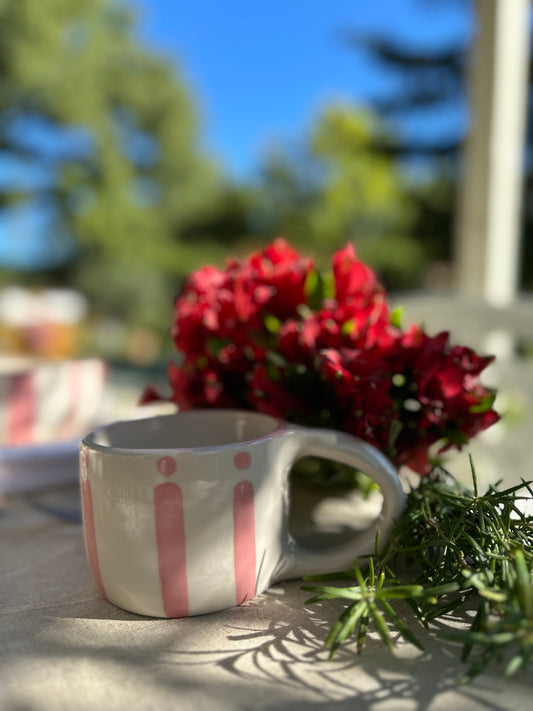 Mug big anse - Rouge tulipe